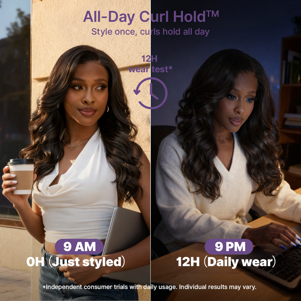 Vanessa | RawMagic - Natural Black Layered Cut Loose Body Wave Glueless 5x5 Closure HD Lace 100% Human Hair Wig