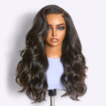 Vanessa | RawMagic - Natural Black Layered Cut Loose Body Wave Glueless 5x5 Closure HD Lace 100% Human Hair Wig
