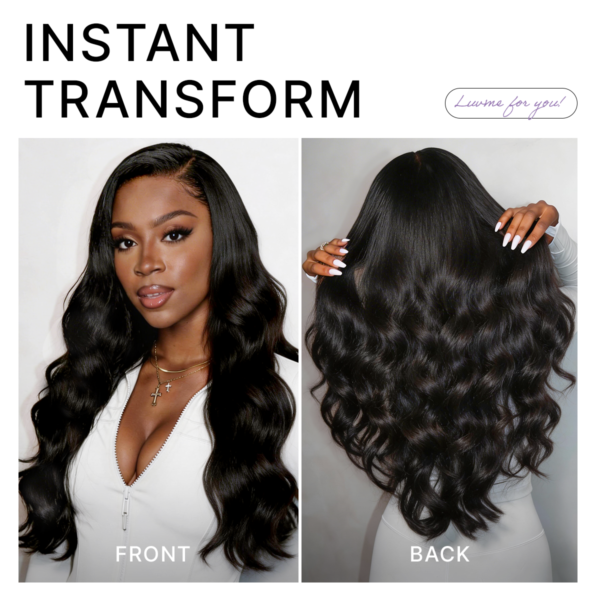 Luvme All-Day Comfort™ Wig PartingMax Glueless 7x6 Closure HD Lace Loose Body Wave Long Wig Pre-Cut Lace