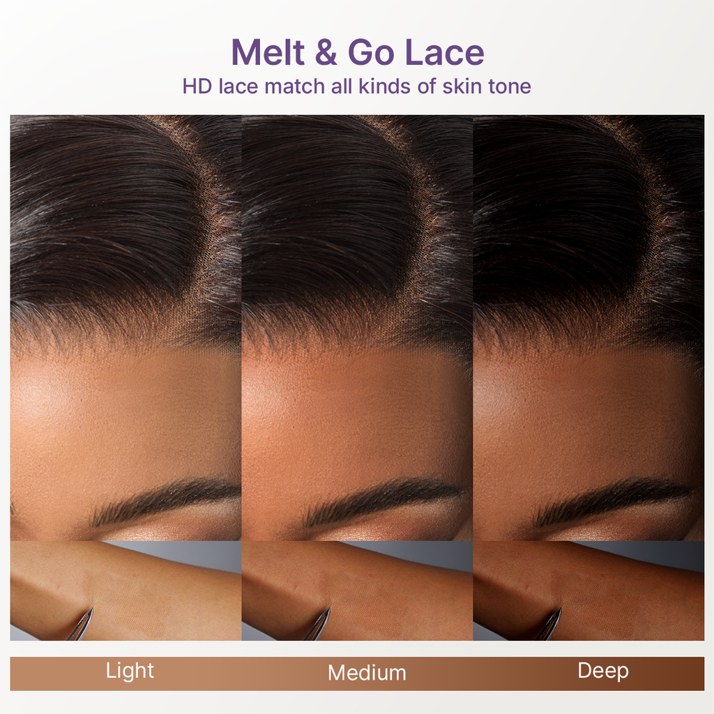 Luvme All-Day Curl Hold™ Premier Grade Hair Ombre Brown Body Wave CuticleAlign™ PartingMax Glueless 7x6 HD Lace Wig Pre-Cut Lace