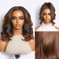 Luvme All-Day Curl Hold™ Premier Grade Hair Ombre Brown Body Wave CuticleAlign™ PartingMax Glueless 7x6 HD Lace Wig Pre-Cut Lace