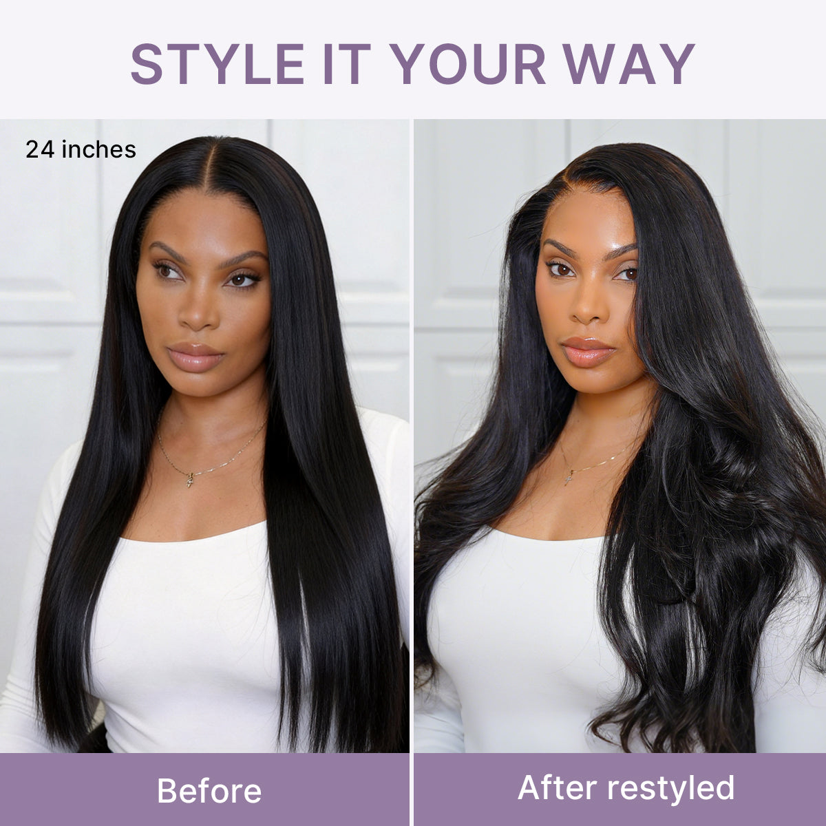 Special Offer | PreMax Wigs | Super Natural Hairline Silky Straight Glueless 13x4 Frontal Lace Wig Human Hair Pre-Cut Lace