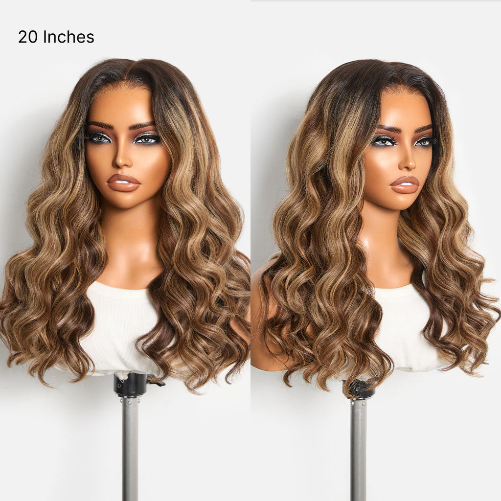 Luvme All-Day Comfort Wig 180% Density PartingMax Glueless 7x6 Closure HD Lace Blonde Highlight Loose Wave Wig Pre-Cut Lace