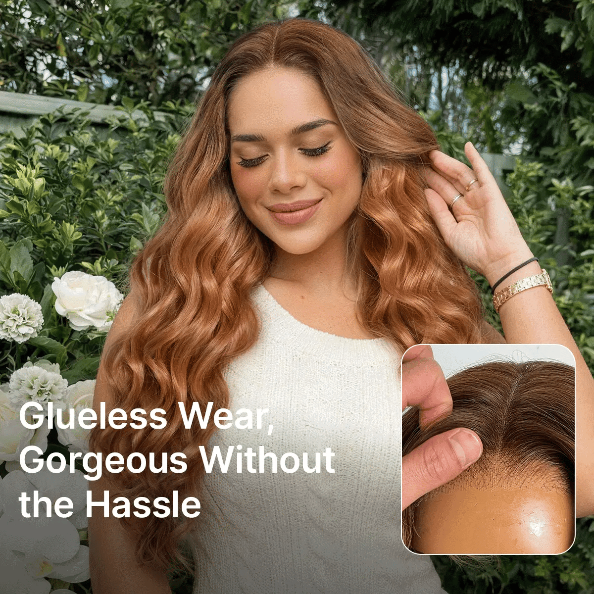 Ombre Ginger Loose Wave 180% Density Glueless 5x5 Closure HD Lace Wig Pre-Cut Lace Flexi-Fit Drawstring