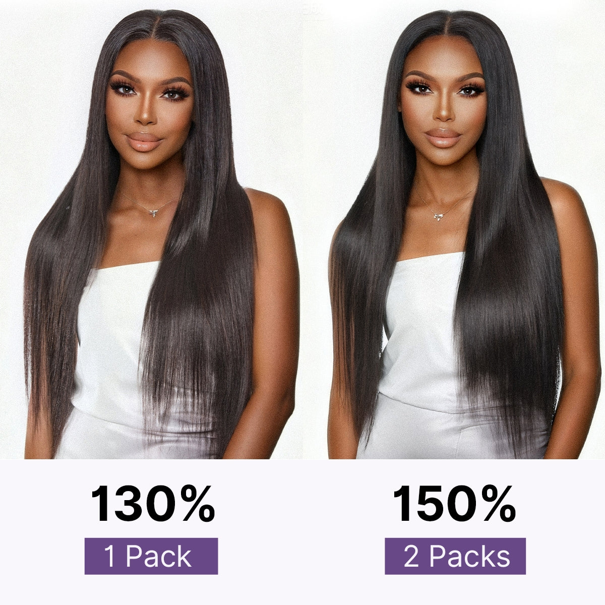 Silky Straight 0.59mm Zero Trace Invisible Clip in Hair Extensions 100g 7pcs / 6pcs Seamless Blend & Lightweight for Daily Styling