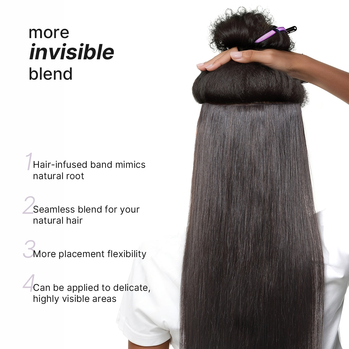 Silky Straight 0.59mm Zero Trace Invisible Clip in Hair Extensions 100g 7pcs / 6pcs Seamless Blend & Lightweight for Daily Styling