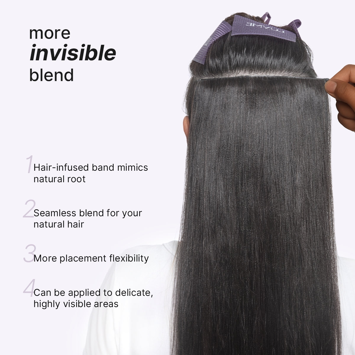 Yaki Straight 0.59mm Zero Trace Invisible Clip in Hair Extensions 100g 7pcs / 6pcs Seamless Blend & Lightweight for Daily Styling