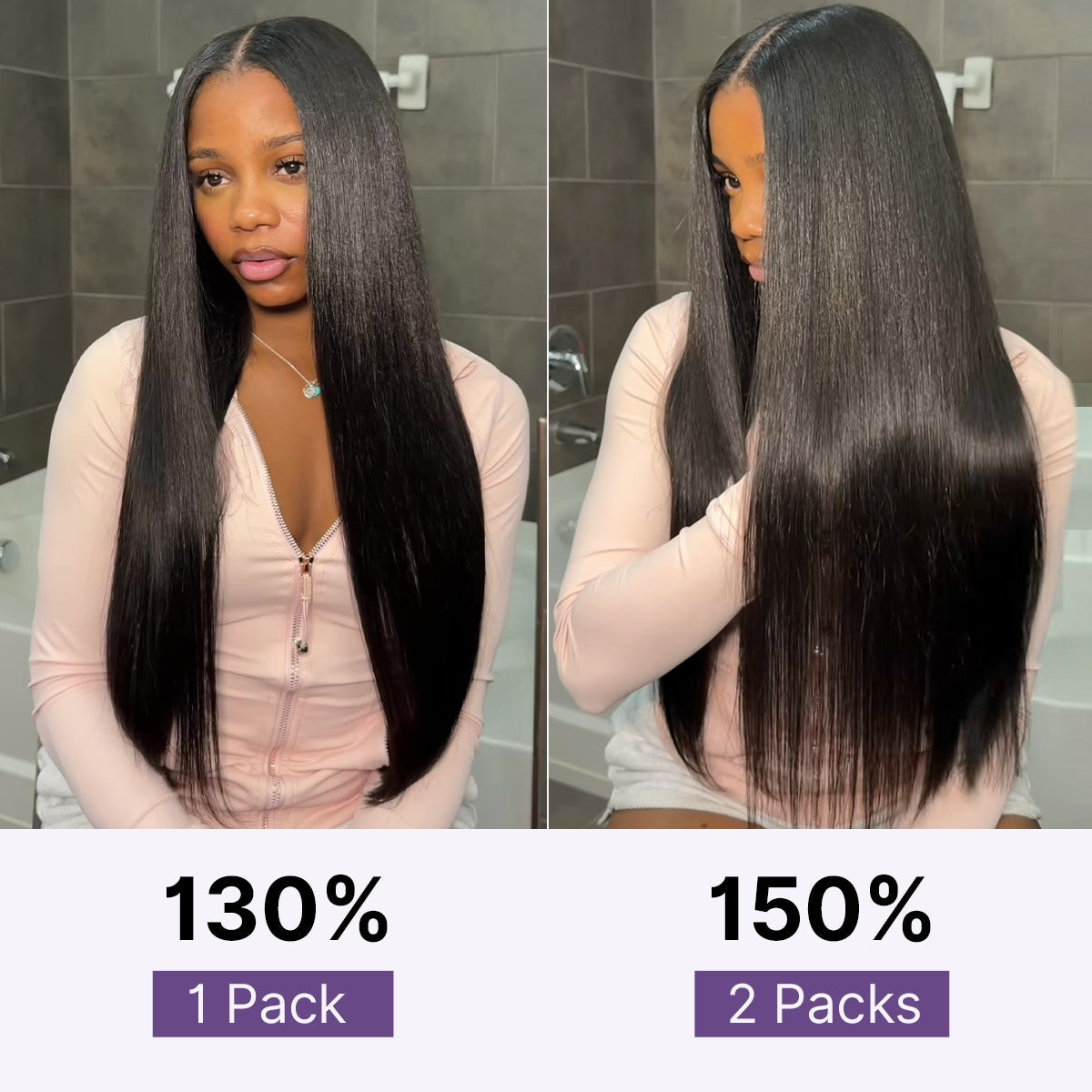 Yaki Straight 0.59mm Zero Trace Invisible Clip in Hair Extensions 100g 7pcs / 6pcs Seamless Blend & Lightweight for Daily Styling