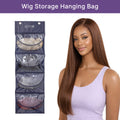1pc / 2pcs LUVME 4-Pack Purple Wig Storage Bags, Dust-Proof Hair Extension Carriers | Add-on Item
