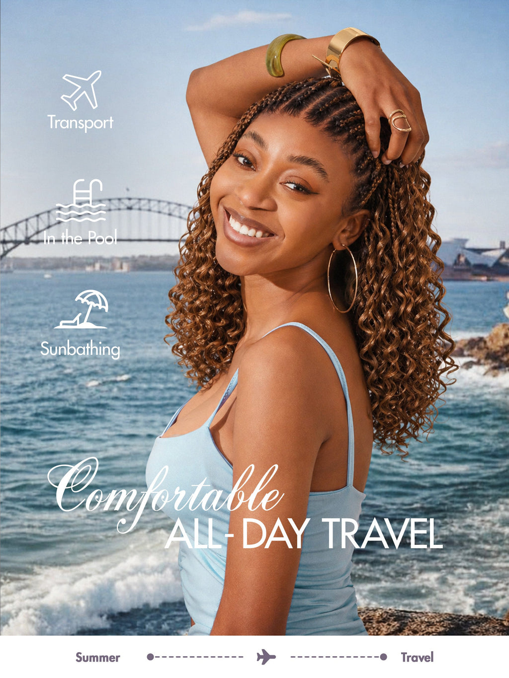 Readitress™ Pre-Separated Feather Crochet Human Hair for Miracle Knots Boho Braids | Ombre Brown Deep Wave Protective Style (Free Gifts Included)