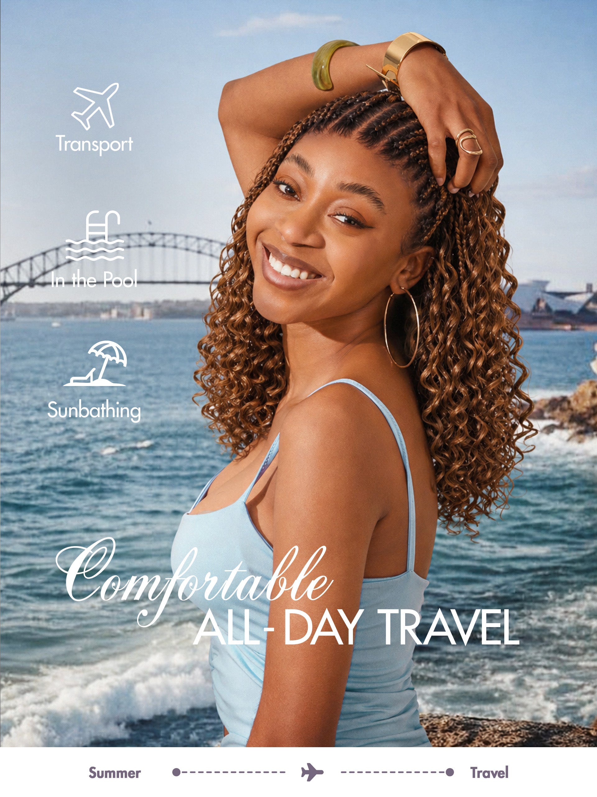 Readitress™ Pre-Separated Feather Crochet Human Hair for Miracle Knots Boho Braids | Ombre Brown Deep Wave Protective Style (Free Gifts Included)