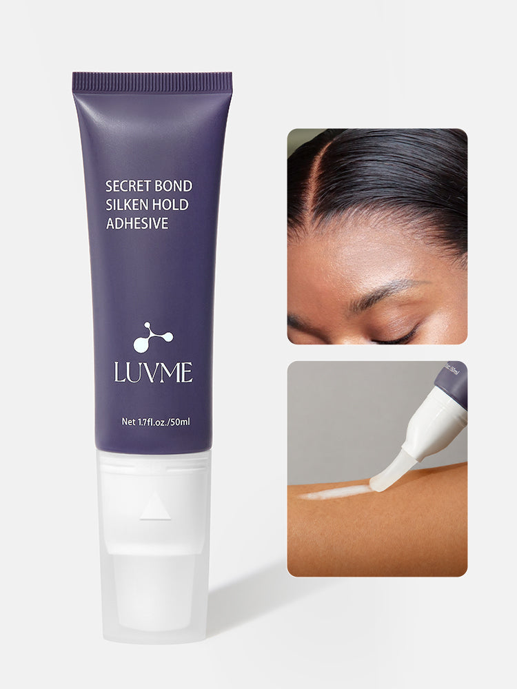 US Only | LUVME Wig Hairline Glue - Silicone Applicator for Easy Mess-Free Application, Invisible Strong Hold