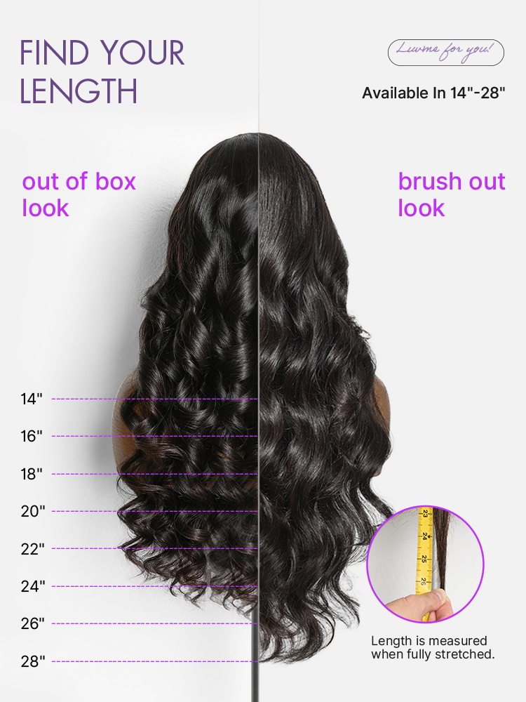 New Customers Only | Luvme All-Day Comfort™ Wig 180% Density Loose Body Wave Glueless 7x6 Closure HD Lace Human Hair Wig with Bangs Pre-Cut Lace