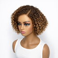 Outlet | Ash Blonde Kinky Curly Glueless Minimalist Lace Wig