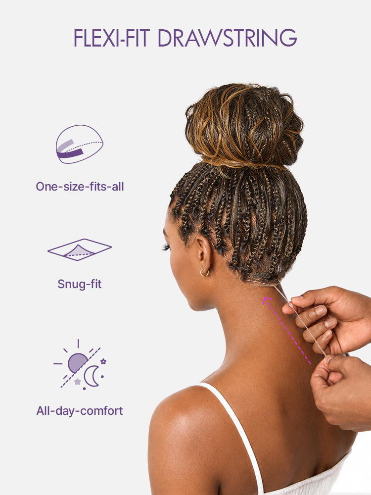 New Customers Only | OwnScalp™ Ombre Honey Blonde French Curl Knotless Boho Braids HD Full Lace Long Wig Flexi Fit Invisi Drawstring Cap - US Only