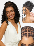 OwnScalp™ HD Full Lace Knotless Boho Curls Braided Bob Pre-Cut Lace Wig Flexi Fit Invisi Drawstring Cap
