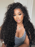 Luvme Too Easy Texture™ 3-In-1 Half Wig 180% Density Water Wave Glueless Flexi-Fit Drawstring Wig