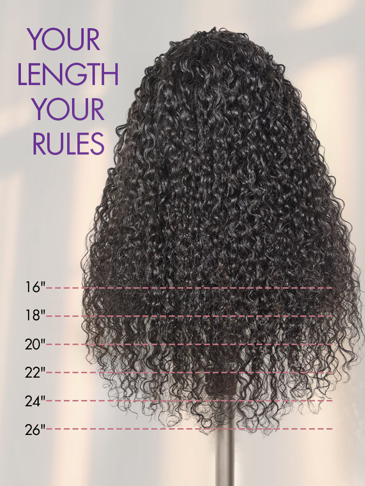 Luvme Too Easy Texture™ 3-In-1 Half Wig 180% Density Water Wave Glueless Flexi-Fit Drawstring Wig