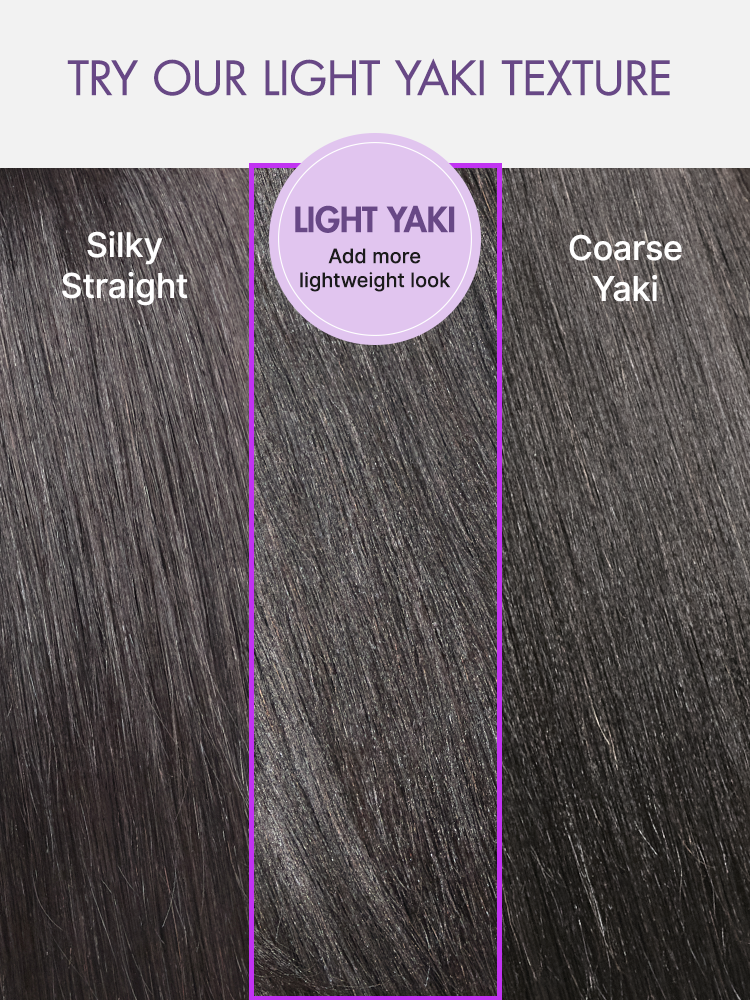 Luvme All-Day Comfort Black with Honey Blonde Highlights Yaki Straight 7x6 Closure HD Lace Glueless Wig Pre-Cut Lace