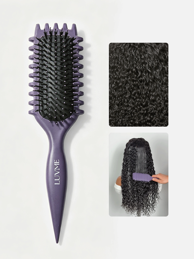 LUVME Curved Curl Repair Comb - Restores Shape and Smooths Messy Curls