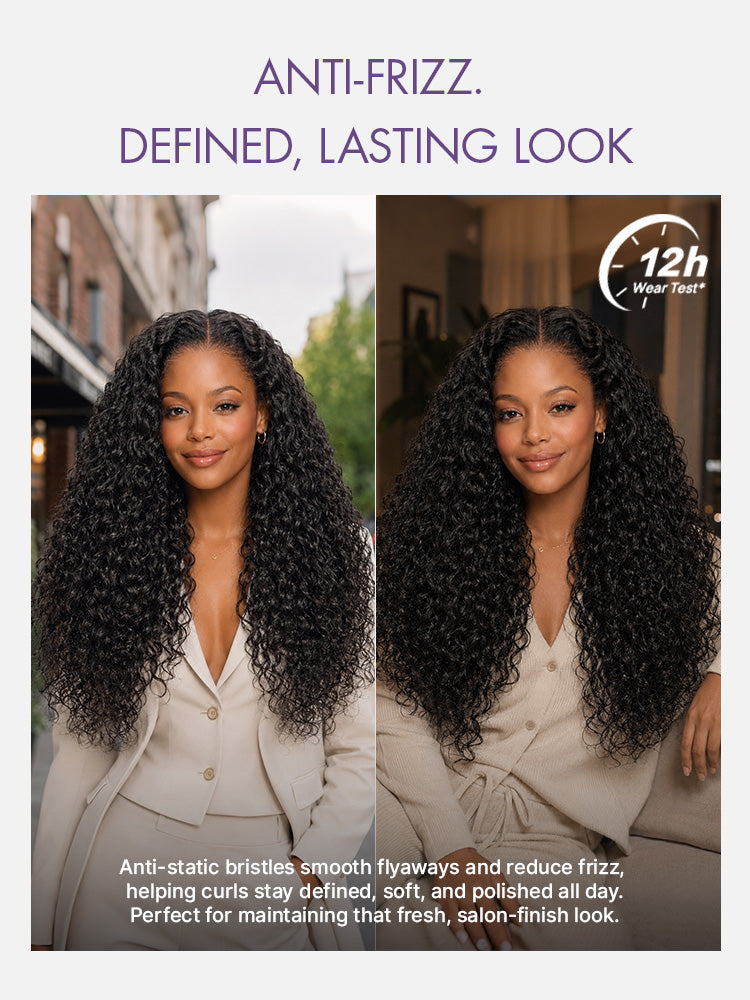 LUVME Curved Curl Repair Comb - Restores Shape and Smooths Messy Curls | Add-on Item