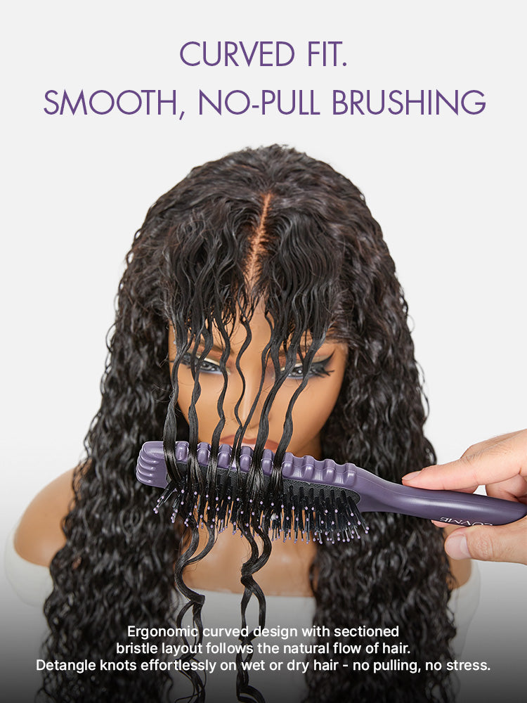 LUVME Curved Curl Repair Comb - Restores Shape and Smooths Messy Curls | Add-on Item