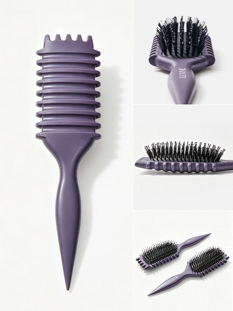 LUVME Curved Curl Repair Comb - Restores Shape and Smooths Messy Curls