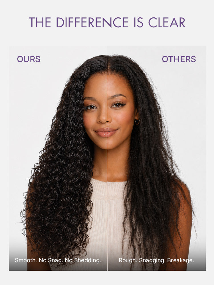LUVME Curved Curl Repair Comb - Restores Shape and Smooths Messy Curls
