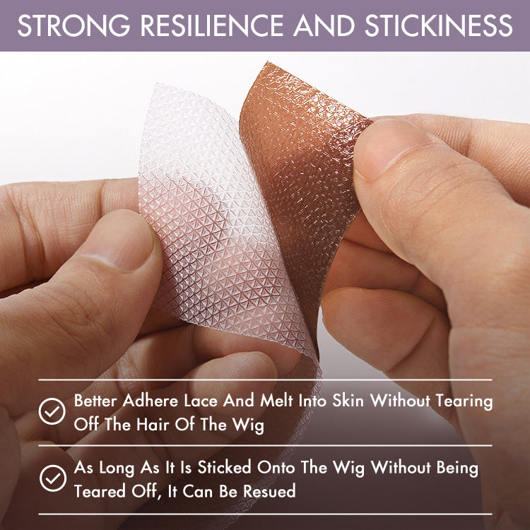 8pcs Fake Scalp Tape for Wigs, Invisible Knots & Grids Eraser