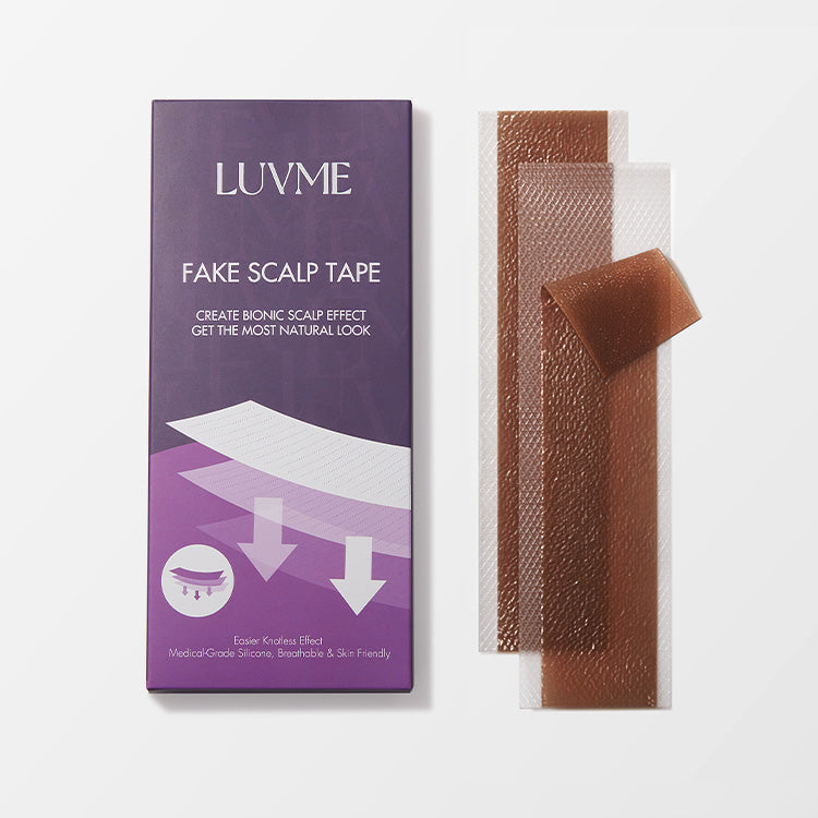 8pcs Fake Scalp Tape for Wigs, Invisible Knots & Grids Eraser