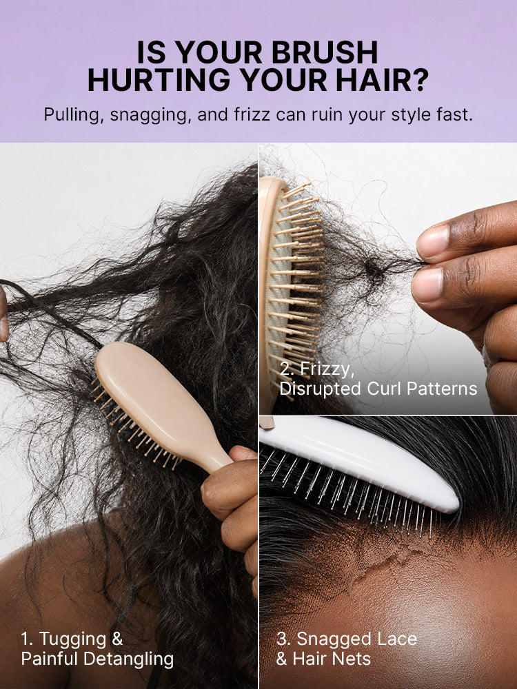 LUVME Small Curl Styling Comb | Tailored for Braids and Kinky Coily Wigs