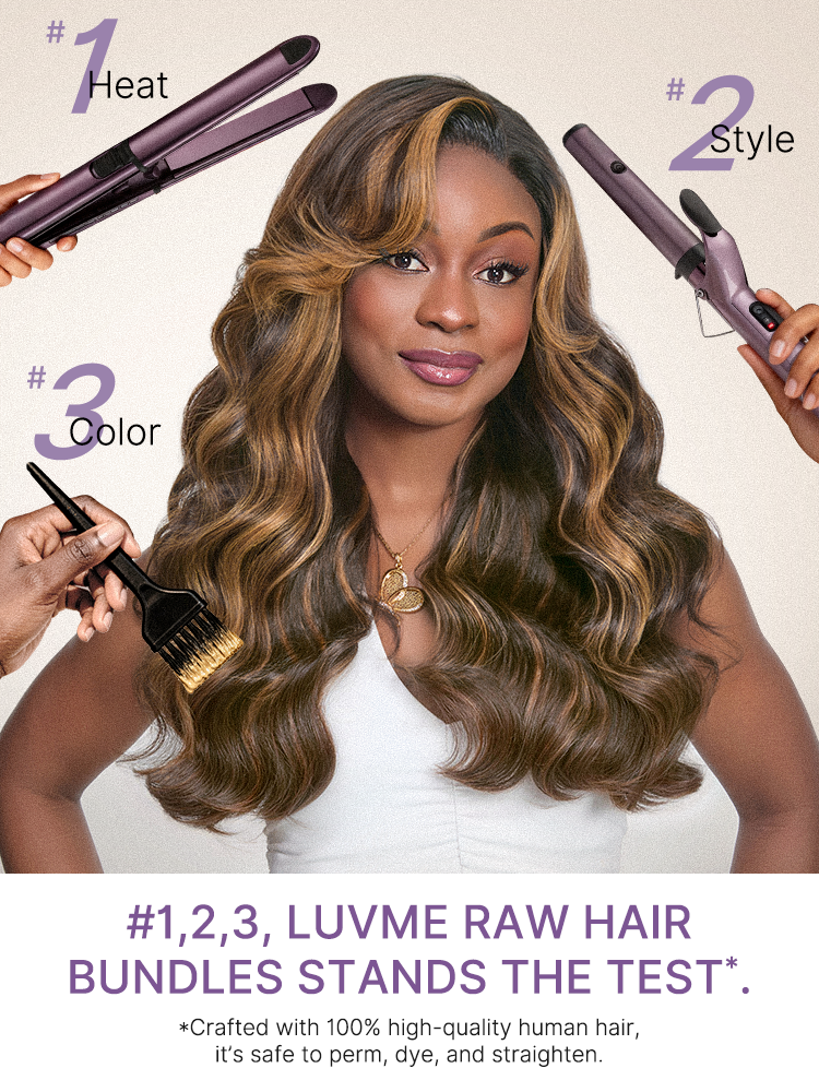Brown Highlight Body Wave Bundles 100% Premium Remy Human Hair Bundles 1pc / 3pcs