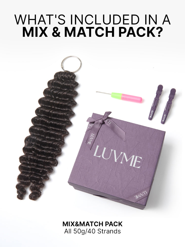 Miracle Knots Crochet Hair Wet and Wavy Water Wave | Kinky Straight for Boho Braids | Crochet Weaves | Fulani Braids | Twists Pre-Separated Lightweight Full & Soft Pre-Looped Human Hair Extensions Protective Style