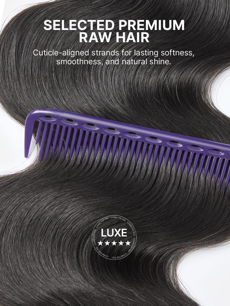 RawMagic Luxe Bundles - 1pc Raw Virgin Human Hair Body Wave 100% Unprocessed Natural Soft Shiny Long-Lasting Hair Extensions US Only