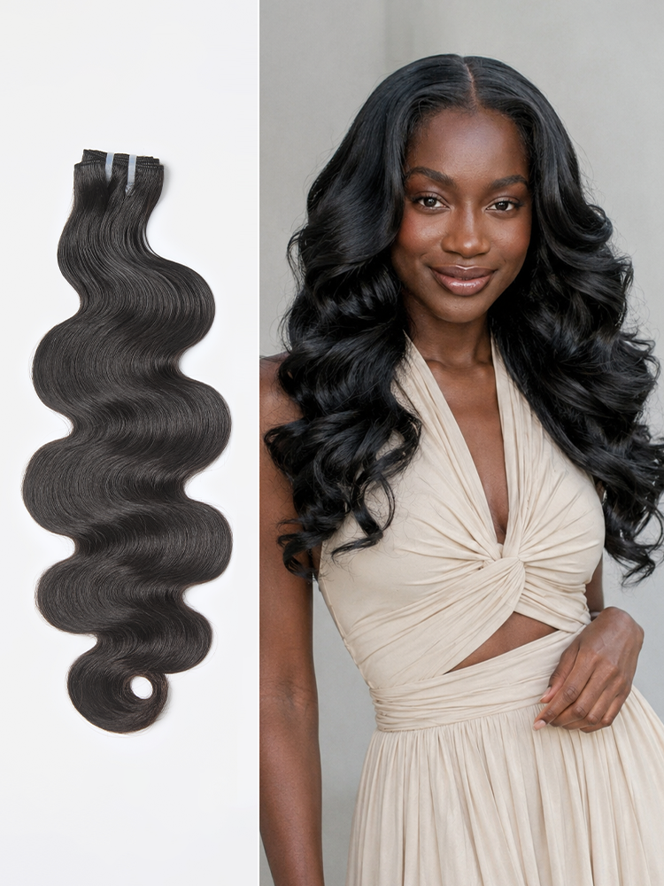 RawMagic Luxe Bundles - 1pc Raw Virgin Human Hair Body Wave 100% Unprocessed Natural Soft Shiny Long-Lasting Hair Extensions US Only