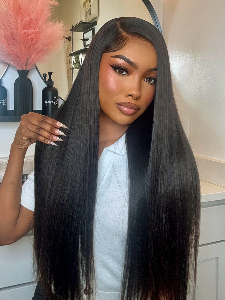RawMagic Luxe Bundles - 1pc 100% Unprocessed Raw Human Hair Natural Shiny Soft Long-lasting Premium Straight Hair Weft US Only