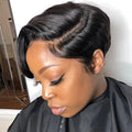 Exclusive Sale | Mature Boss Style Affordable Pre-styled Short Pixie Cut Glueless HD Lace Wig Pre-Cut Lace