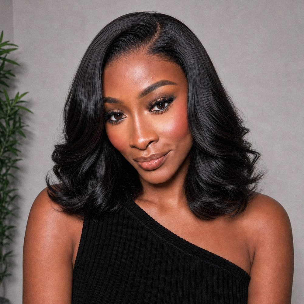 Luvme All-Day Comfort 250% Density Glueless 7x6 Closure HD Lace Loose Body Wave Short Wig Pre-Cut Lace