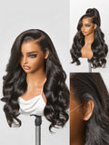NatureMAX™ 200% Density Loose Wave Glueless 13x6 HD Lace Front Wig Human Hair Pre-Cut Lace Flexi-Fit Drawstring Cap