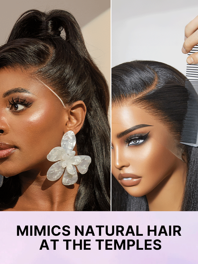 NatureMAX™ 200% Density Loose Wave Glueless 13x6 HD Lace Front Wig Human Hair Pre-Cut Lace Flexi-Fit Drawstring Cap