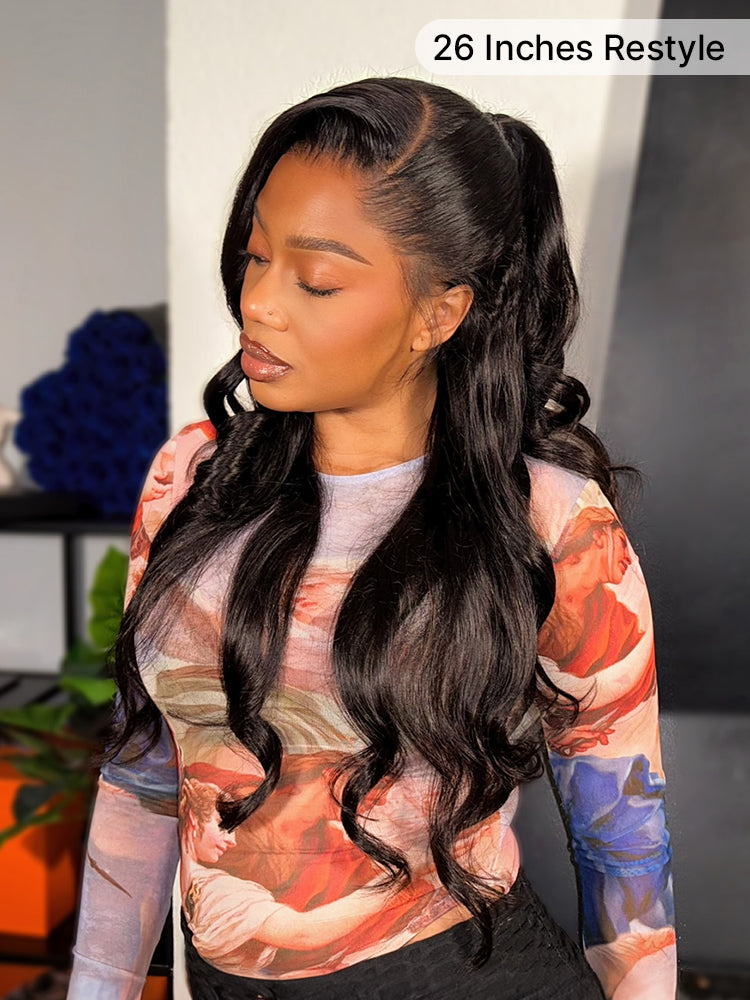NatureMAX™ 200% Density Loose Wave Glueless 13x6 HD Lace Front Wig Human Hair Pre-Cut Lace Flexi-Fit Drawstring Cap