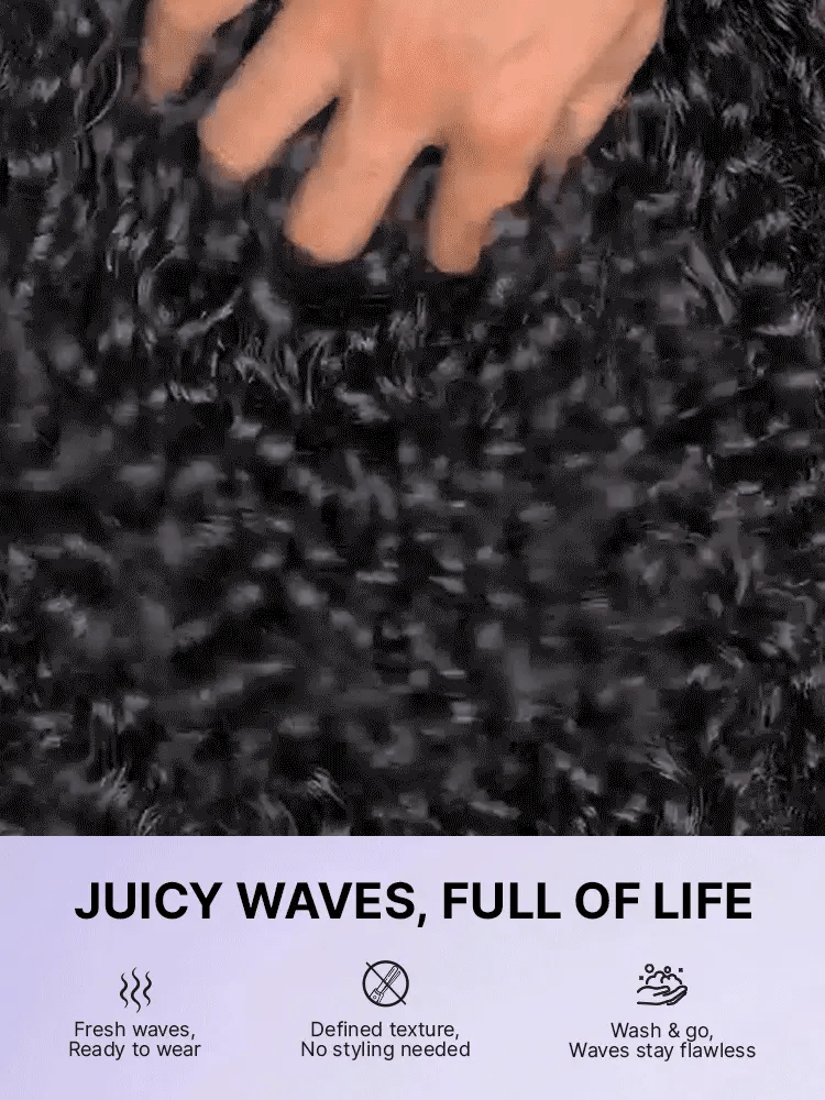 PreMax 180% Density 4C Edges Water Wave Wig 13x4 Frontal Pre-Cut Lace Wig Flexi-Fit Drawstring Cap
