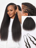 Miracle Knots Crochet Hair Kinky Straight for Boho Braids | Crochet Weaves | Fulani Braids | Twists Pre-Separated Lightweight Full & Soft Pre-Looped Human Hair Extensions Protective Style