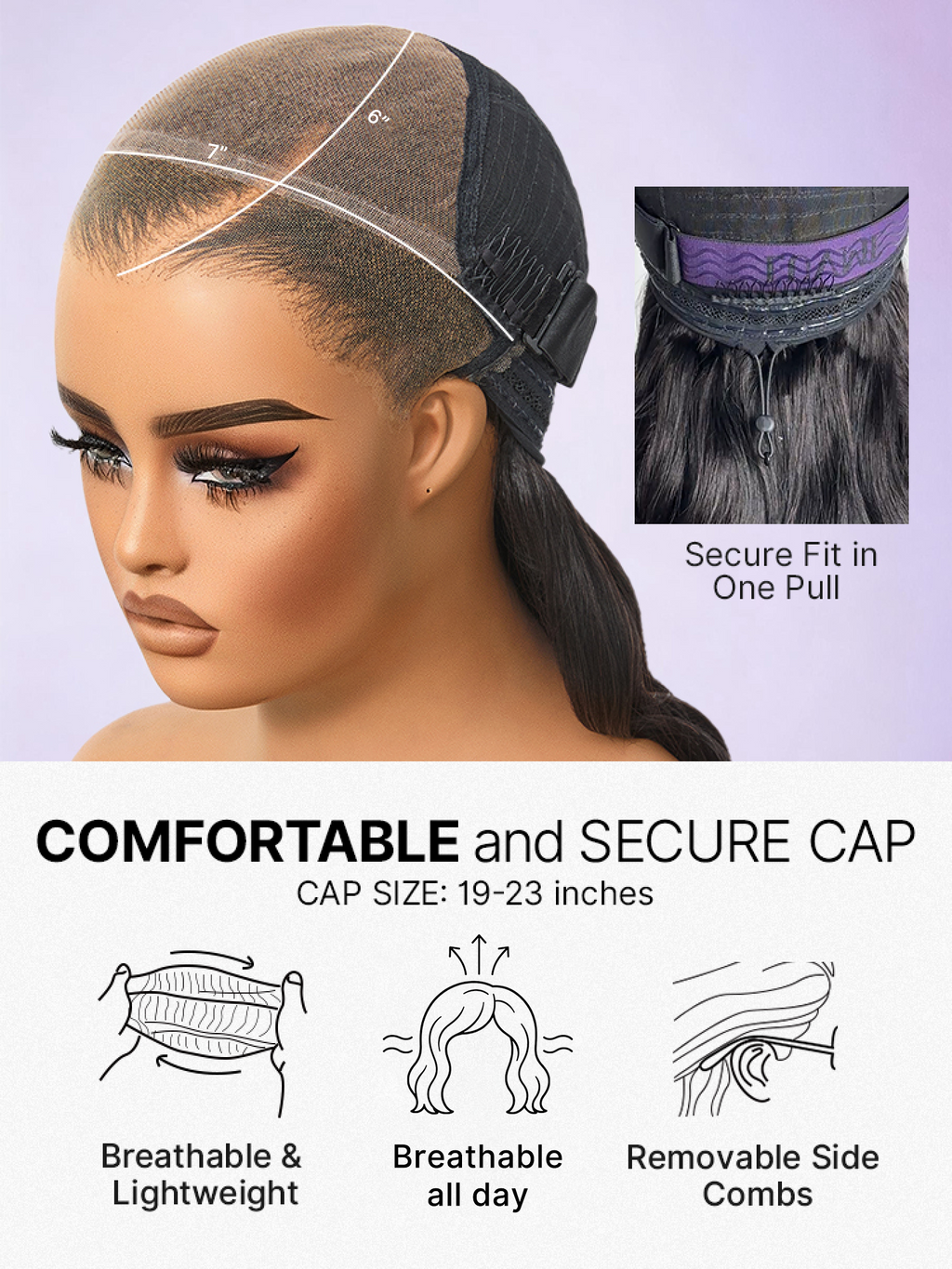 Luvme All-Day Comfort Wig 180% Density Blonde Highlight Butterfly Cut Layered Light Yaki Straight Glueless 7x6 Closure HD Lace Wig Pre-Cut Lace