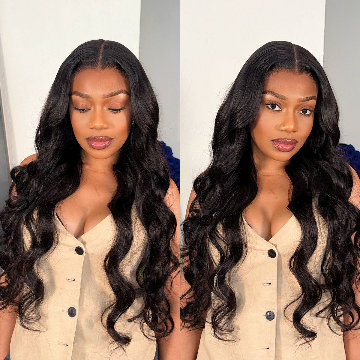 Special Deal | Jet Black Loose Body Wave Glueless 5x5 Closure Lace Wig Pre-cut Lace