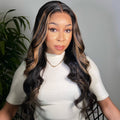 Special Deal | Blonde Mix Black Loose Wave Glueless 5x5 Closure HD Lace Wig Pre-cut Lace