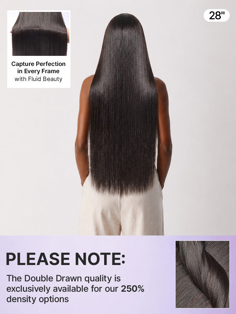 US Only | Luvme All-Day Comfort™ Wig 180% / 250% Density Bone Straight with Baby Hair PartingMax Glueless 7x6 Closure HD Lace Wig Pre-Cut Lace