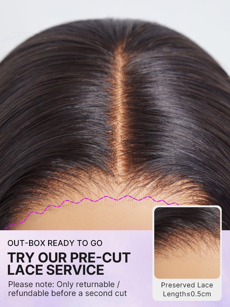 AiryFit™ Scalp Care Wigs - Silky Straight Middle Part Glueless 5x5 Closure Lace Long Wig Pre-Cut Lace