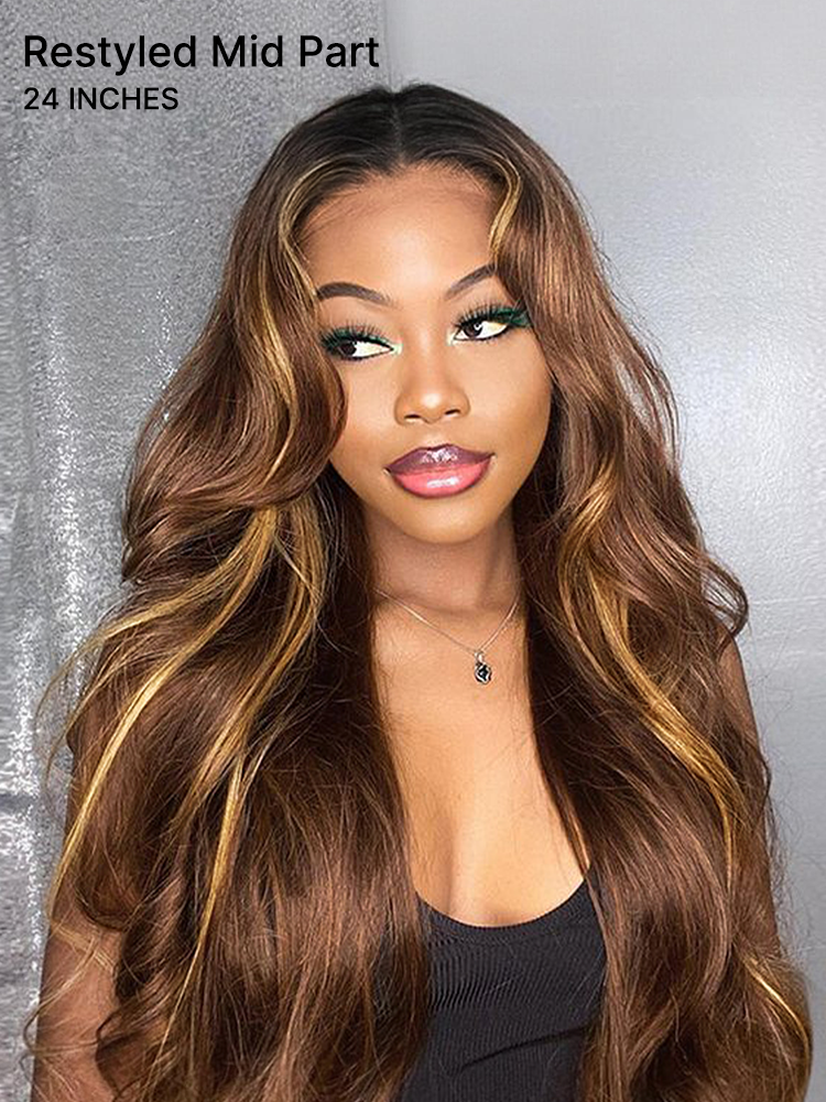 Luvme All-Day Comfort™ Wig 180% Density Honey Golden Blonde Loose Body Wave 7x6 Closure HD Lace Human Hair Wig Pre-Cut Lace