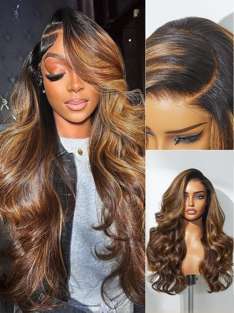 Luvme All-Day Comfort™ Wig 180% Density Honey Golden Blonde Loose Body Wave 7x6 Closure HD Lace Human Hair Wig Pre-Cut Lace